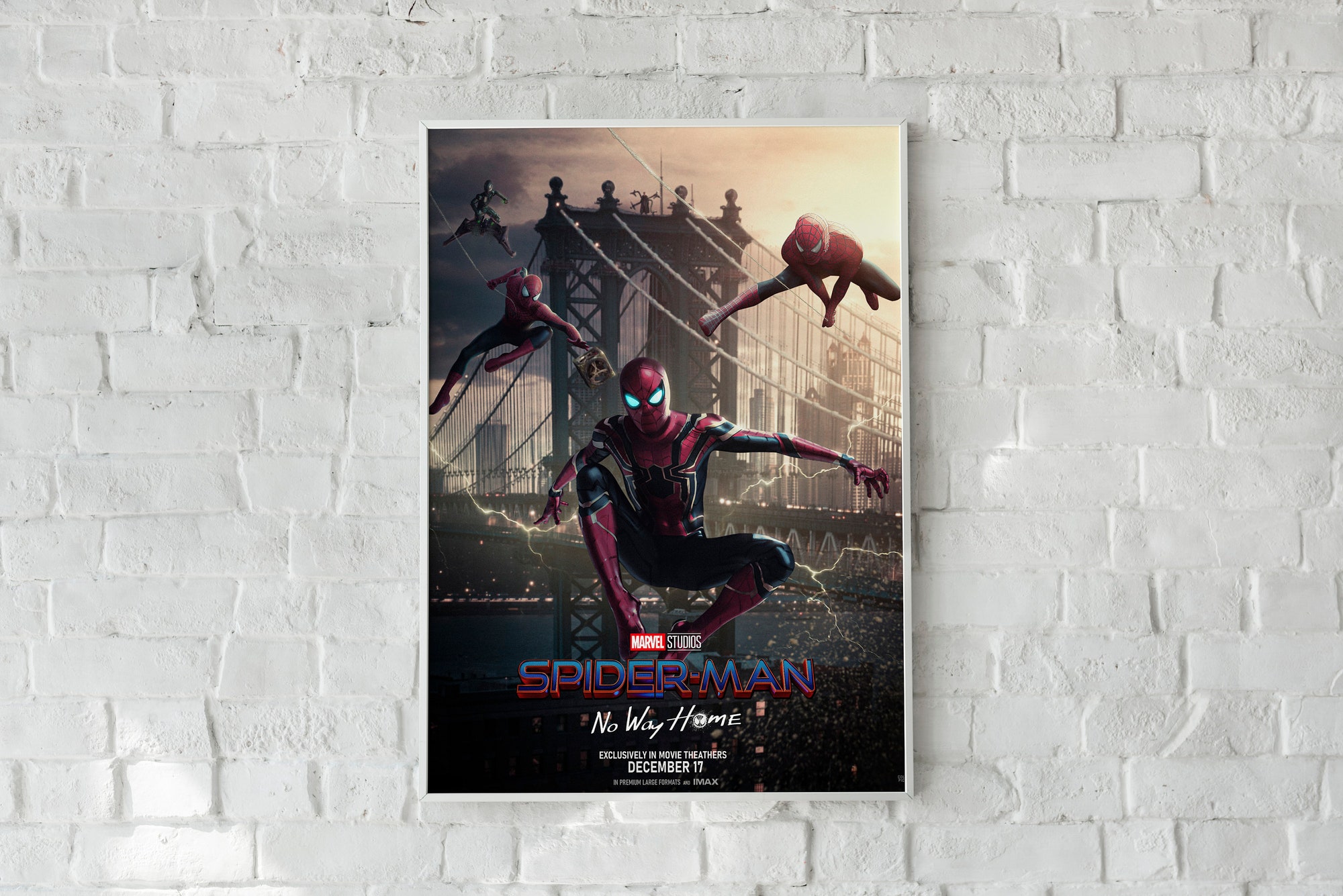 Spider Man No Way Home Poster, Tom Holland, Wall Art
