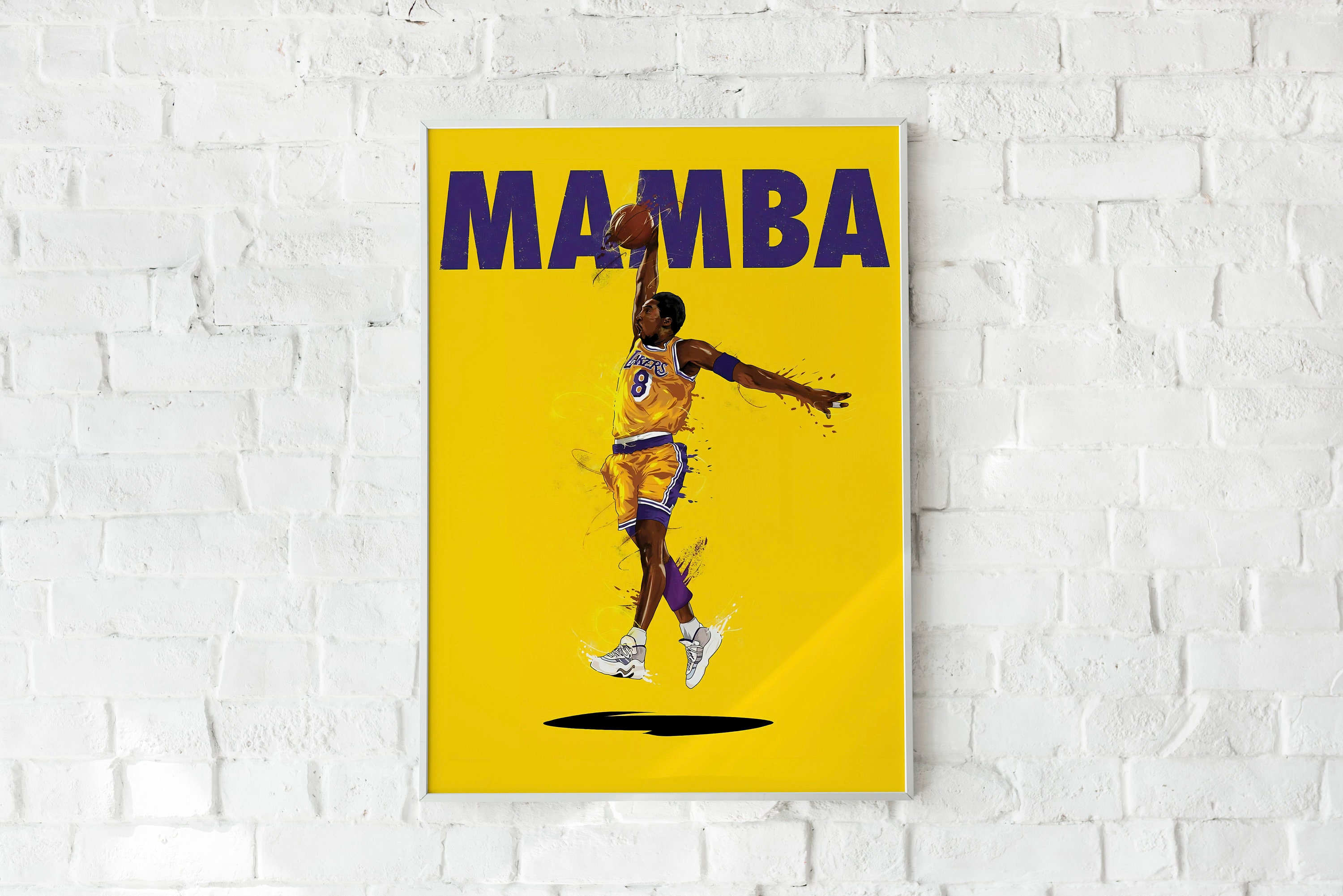 Kobe Bryant Poster NBA Posters Wall Art Wall Decor 12x18 Etsy Australia