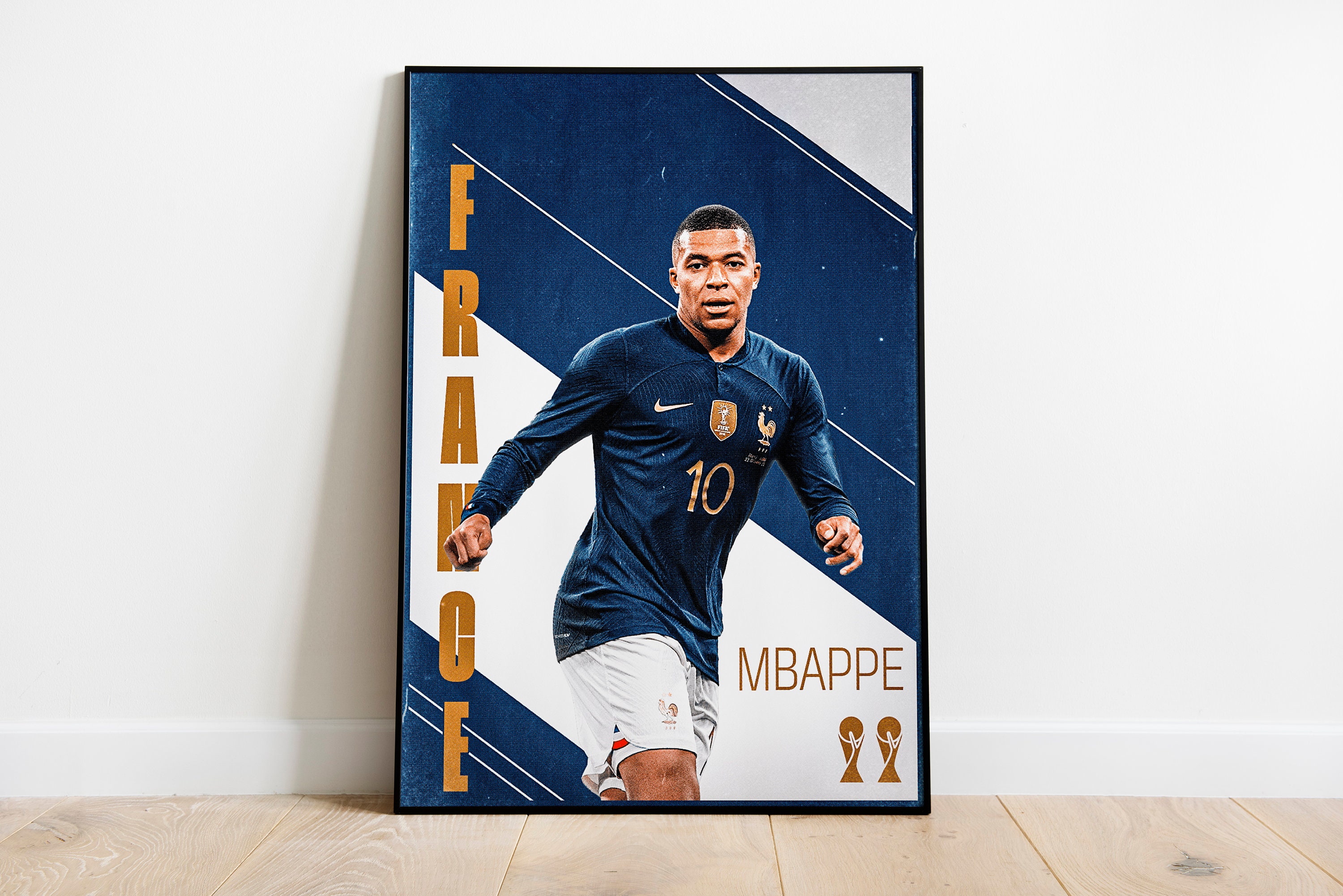 Download wallpapers Kylian Mbappe, 4k, french footballers, FFF, abstract  art, France National Team, …