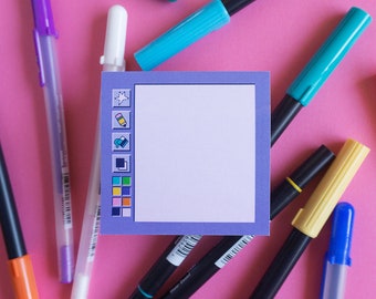 90s Digital Artist Inspired Sticky Note