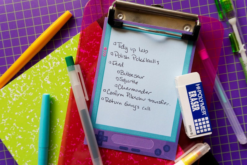 Nintendo Gameboy Notepad Gameboy Inspired Notepad - Etsy