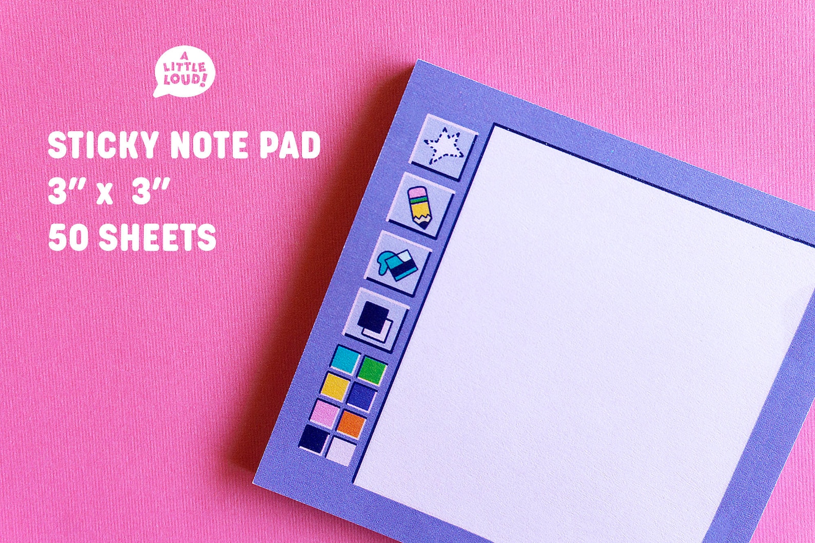 Artist Sticky Note 90s Digital Artist Inspired Sticky Note - Etsy