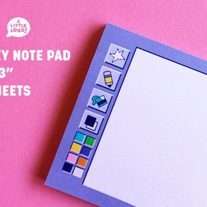 90s Digital Artist Inspired Sticky Note - Etsy