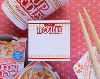 Instant Cup Ramen Sticky Notes