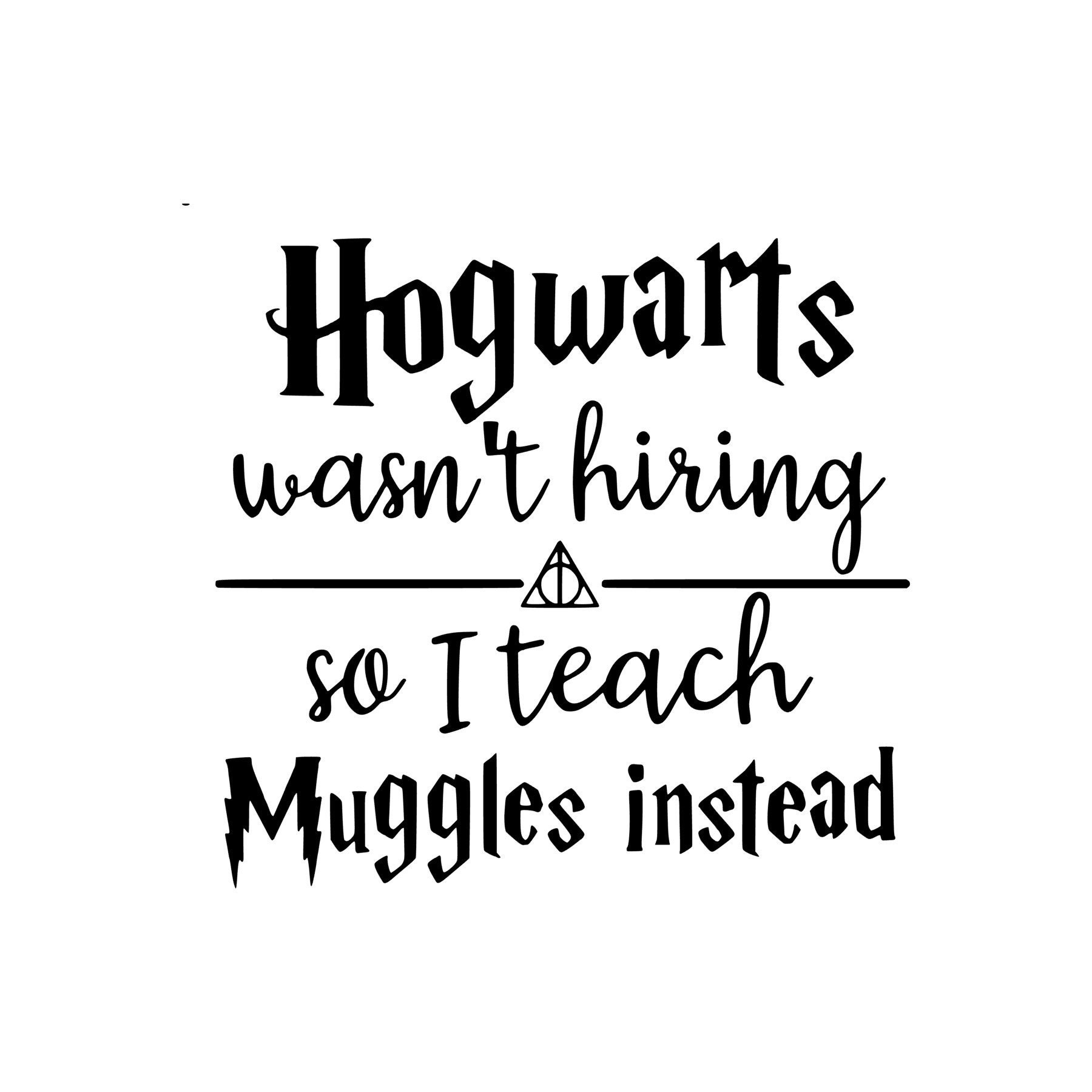 Muggle Teacher SVG PNG JPEG - Etsy.de