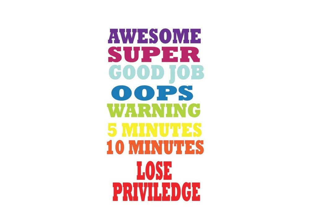 Behavior Chart SVG PNG JPEG - Etsy Hong Kong