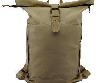 Backpack REAL Leather 2 Zips Backpak Real Leather 2 Zips