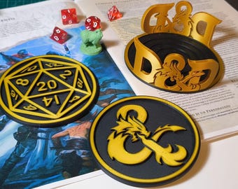 D&Dコースターセット • サイコロとドラゴンのコースター11枚セット