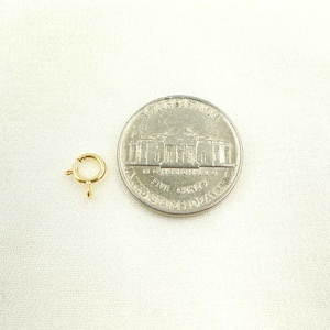 Bracelet Extender 14K Yellow Gold Spring Ring Clasp - DOUBLE 4.5mm With 0.75 Safety Chain Extender Necklace Layering Clasp