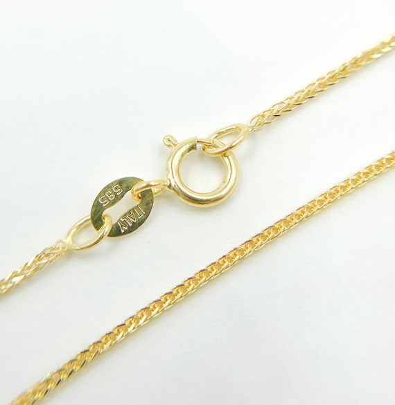 18 inch white gold outlet wheat chain