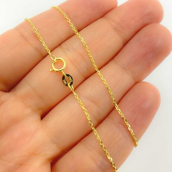 chanel necklace 14k gold