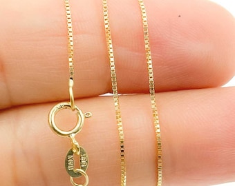 14k Real Gold Chain Necklace, Necklace for Women, Real 14K Yellow Gold, Ladies Gold Chain, 14k Gold Chain. 040VED