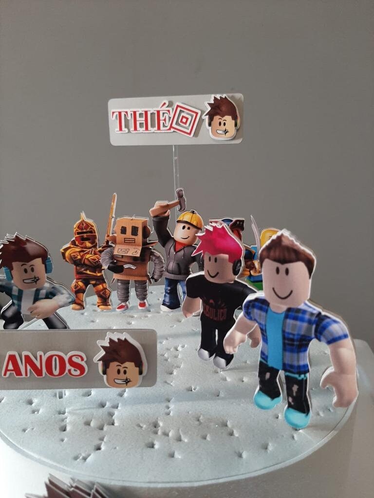 Roblox Cake Topper Roblox Party 