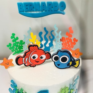 nemo cake topper, nemo party,