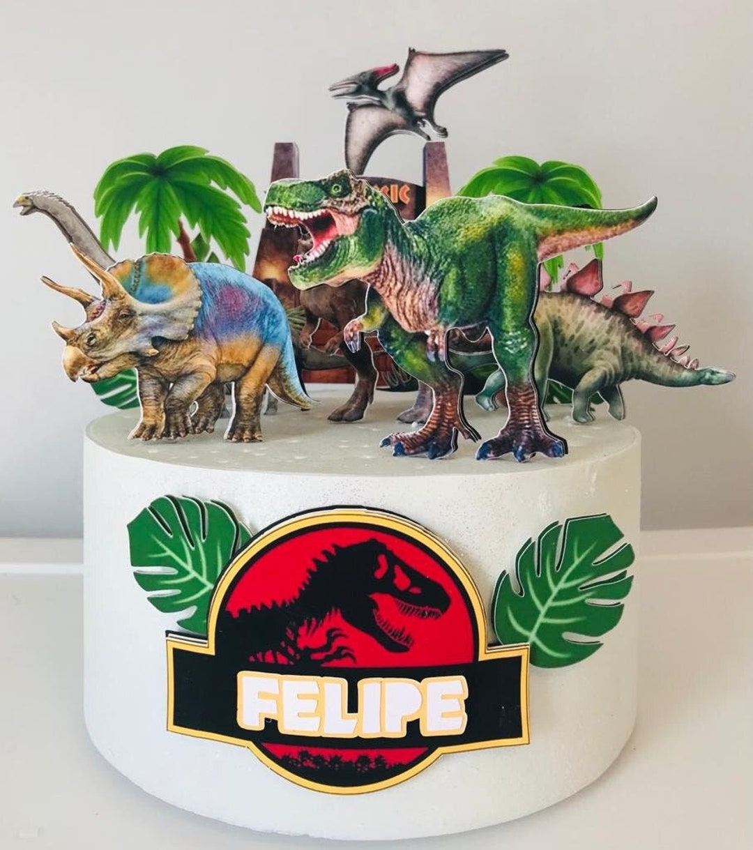 Jurassic Park Themed Cake Topper - Etsy