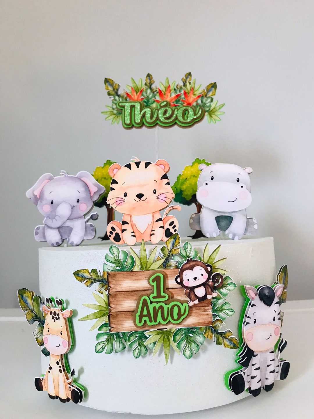 Safari Baby Cake Topper, Safari Baby Birthday, Safari Baby Party and