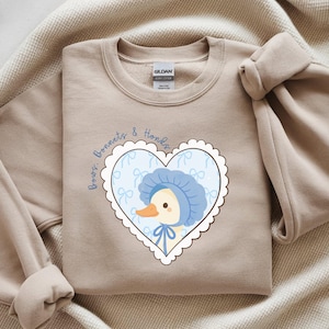 Country Goose Vintage 80s Shirt, Bows Bonnets Honks, Quality Cute 80s Country Goose Crewneck, Vintage Cottagecore Christmas Gift Idea