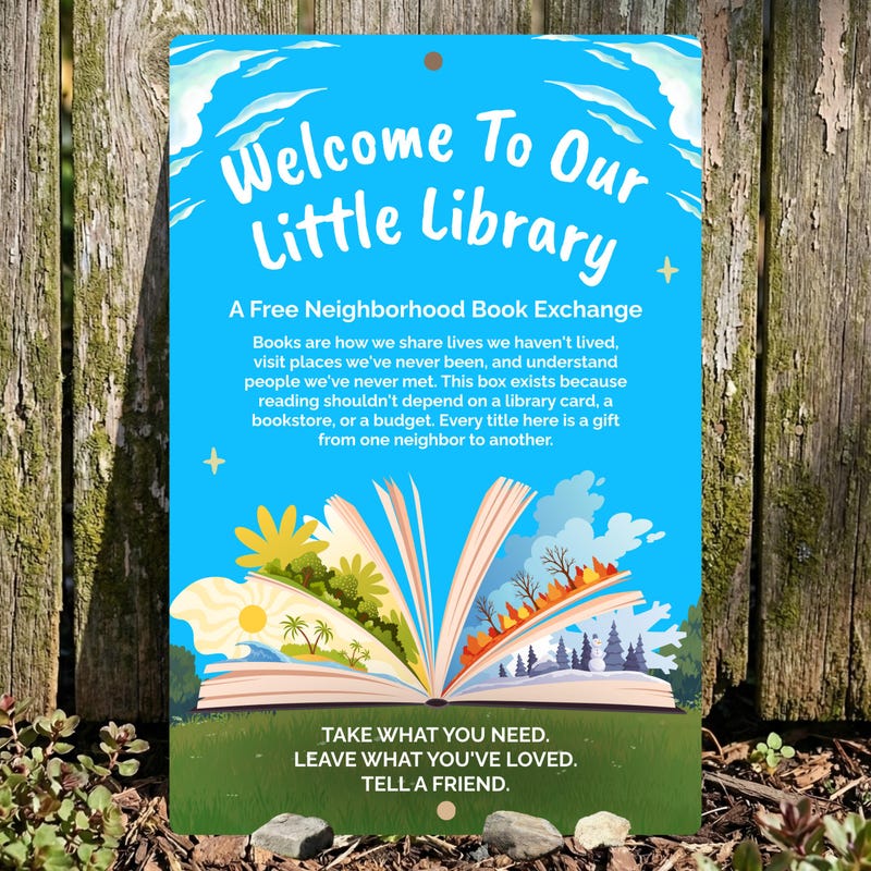 Little Free Library Sign - Etsy