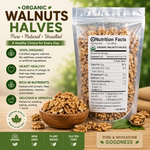 Walnuts halves and pieces Raw no shell