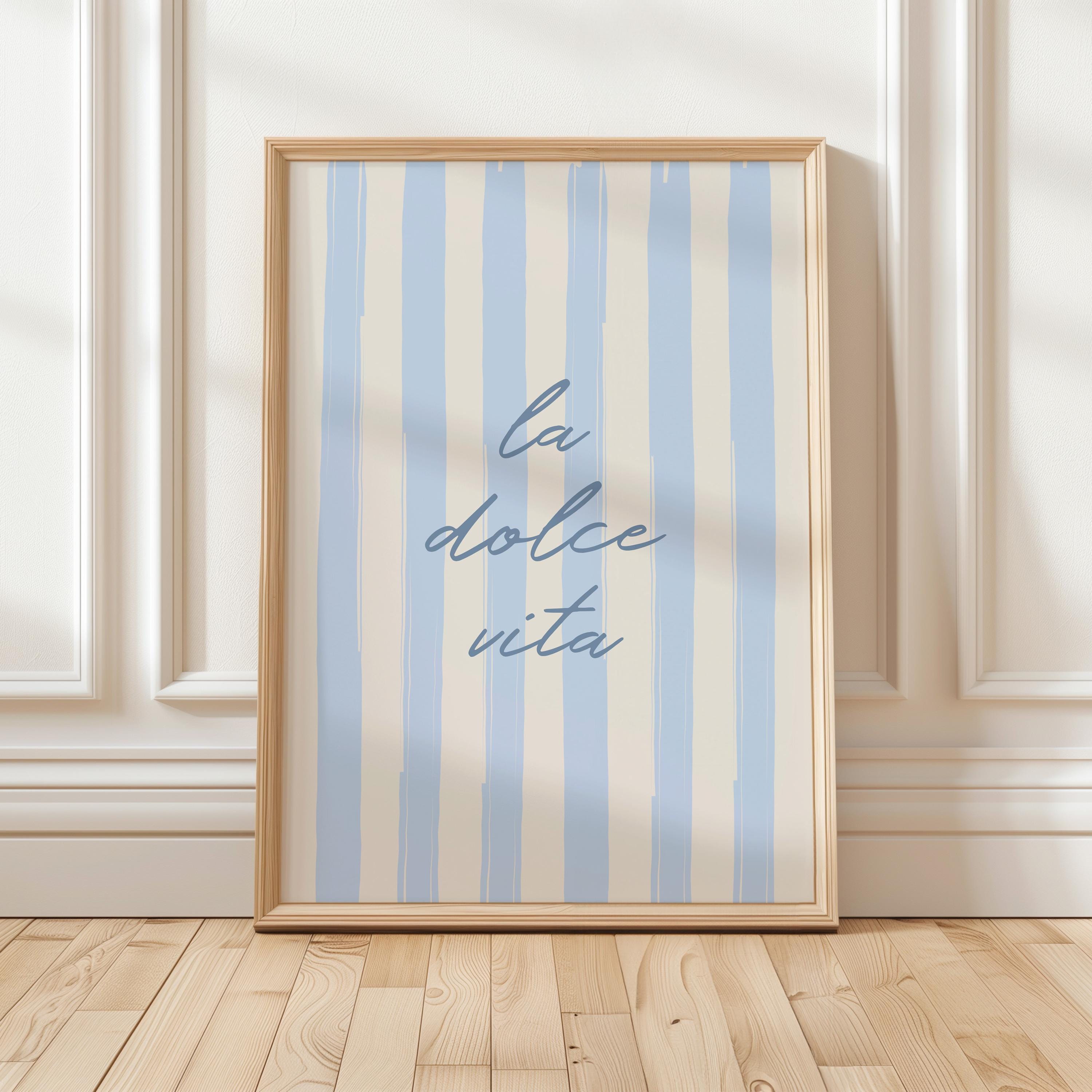 La Dolce Vita Wall Art Italy Beach Decor Coastal Wall Prints Retro ...