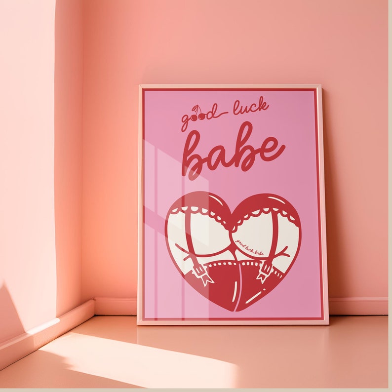 Good Luck Babe Art Print, Chappell Roan Wall Art, Music Song Lyrics ...
