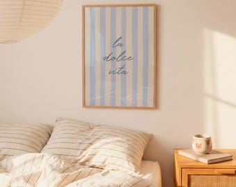 La Dolce Vita Wall Art Italy Beach Decor Coastal Wall Prints Retro Italian Summer Trendy Home Decor