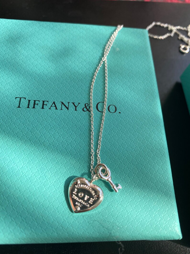 Tiffany Co Return to Tiffany Love Heart Tag Key Pendant - Etsy