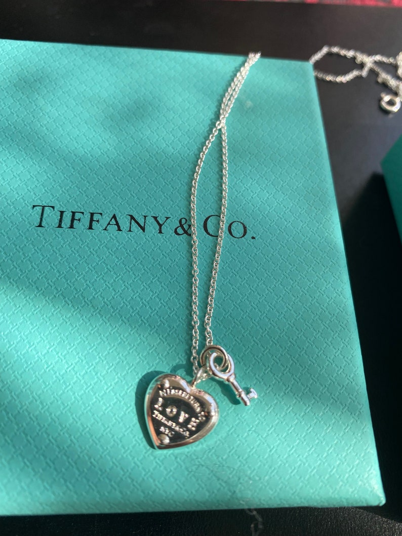 Tiffany Co Return to Tiffany Love Heart Tag Key Pendant Etsy