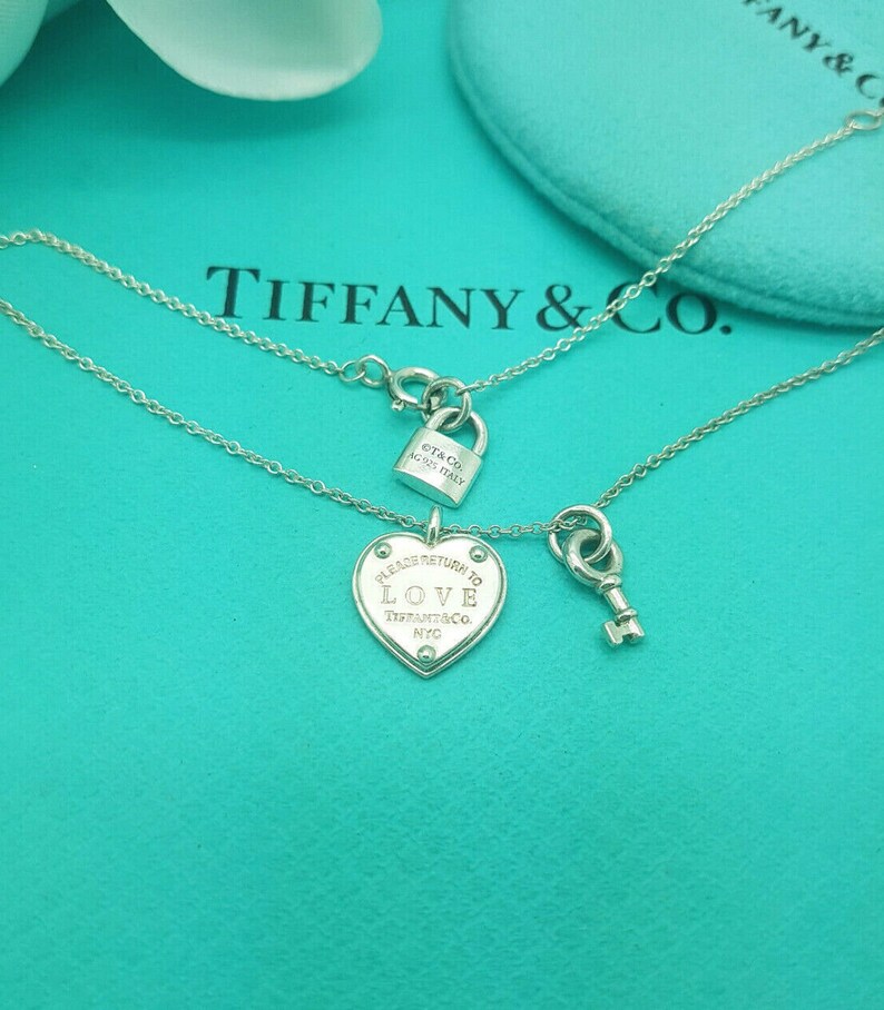 Tiffany Co Return to Tiffany Love Heart Tag Key Pendant Etsy