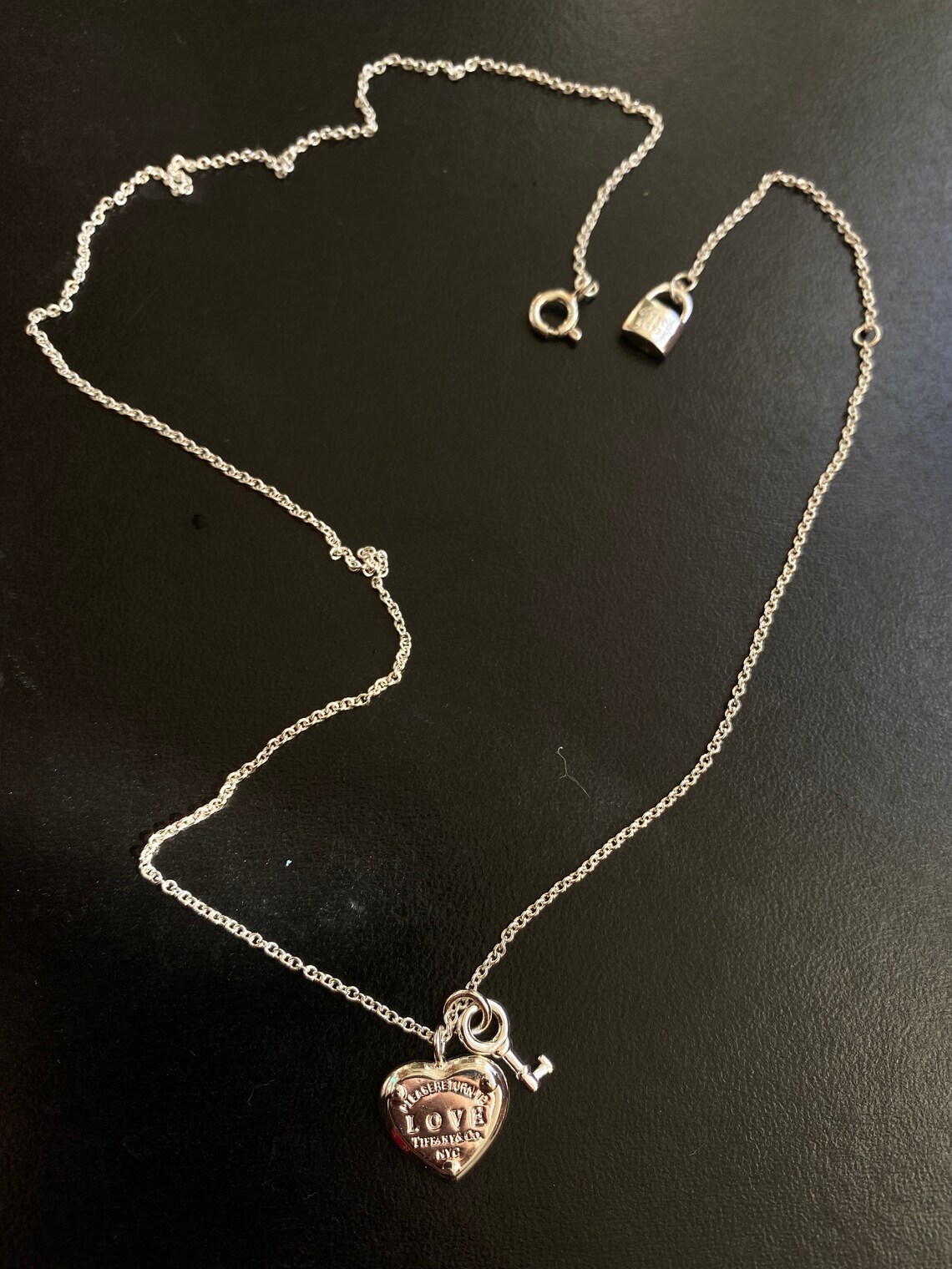 Tiffany Co Return to Tiffany Love Heart Tag Key Pendant Etsy