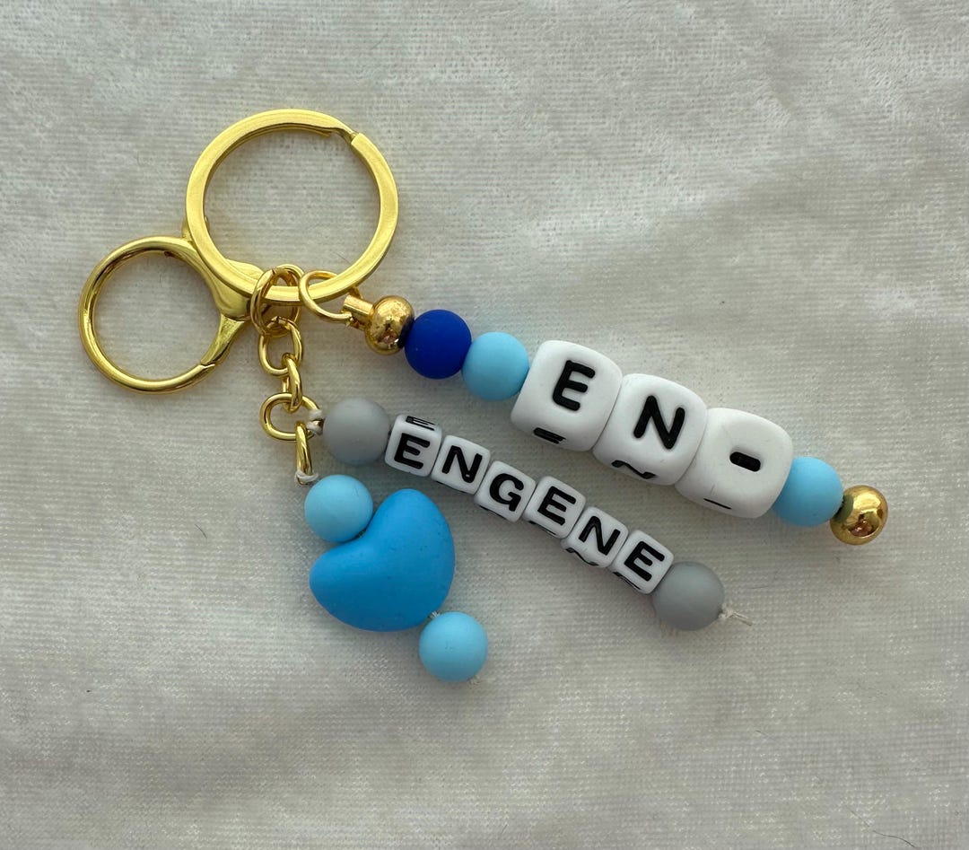 EN-, Engene Kpop Chunky Silicone Bead Keychain - Etsy