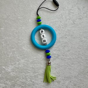 P1Harmony KPop Car Charm: Chunky Silicone Bead Rear View Mirror Decor