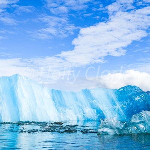 Iceberg in Glacier Lagoon in Iceland - Instant Digital Download