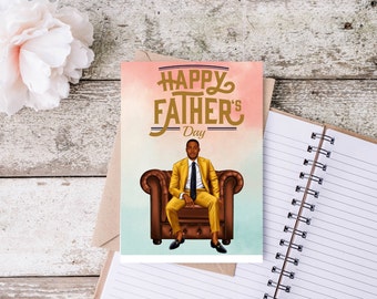 African American | Father's Day | Greeting Card | Black Man