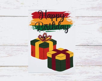 Birthday Gift Card | Festive Birthday Card | Colorful Present Card | Celebration Card | Handmade Greeting Card-24