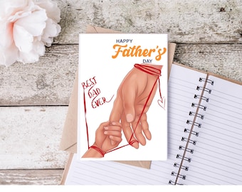 Best Dad Ever Father's Day Card, Father's Day Card from Son or Daughter, Meaningful Dad Card, Handmade Greeting Card for Father