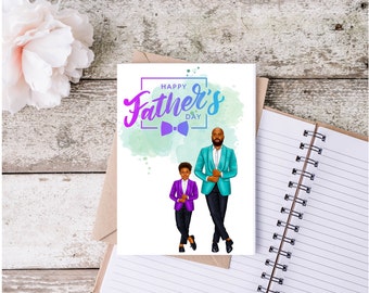 African American | Father's Day | Greeting Card | Male