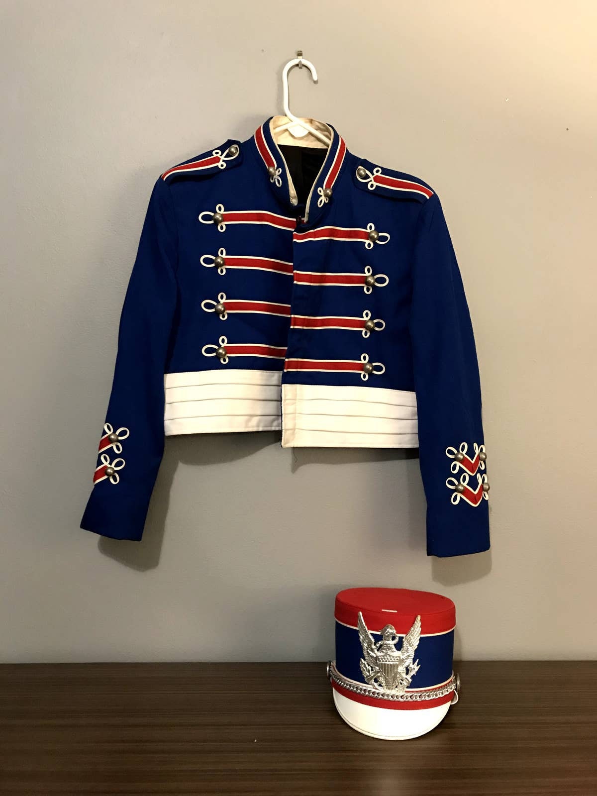 Vintage Red White and Blue Marching Band Outfit Suit Jacket -  India