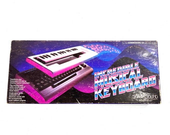Incroyable clavier musical pour Commodore 64 par Sight & Sound Music Software 1984