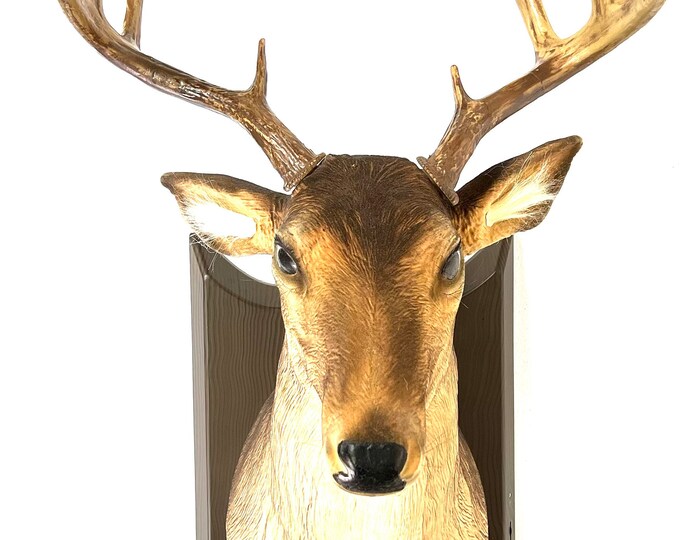 Buck Trophy Rare Singing Deer Head Electronic Wall Sculpture Etsy