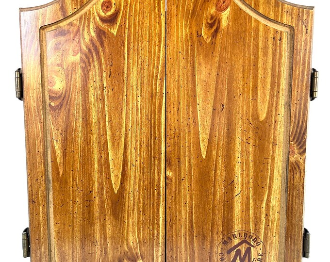 Marlboro Country Store Wooden Dart Board With Bar Wall Art