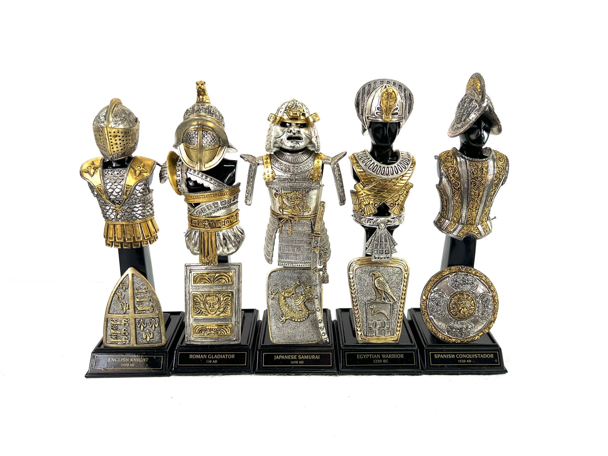 Vintage Franklin Mint Rare Metal Armor Through the Ages Vintage Franklin Mint Rare Metal Armor Through the Ages