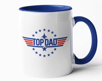Best Dad Mug, Gift for Dad, Gift for Fathers Day, Dad Birthday Gift, American Dad, Fighter Pilot Mug, Personalized Dad Mug, Dad Coffee Mug