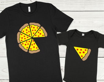 Pizza Slice Matching Family Shirts, Father and Son Matching Shirts, Daddy Daughter Shirts, Father and Daughter Shirts, New Baby Gift, Pizza
