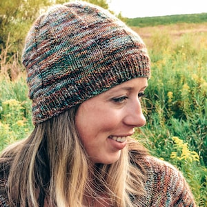 Copper Rain Hat Patterns | SIMPLE KNITTING PATTERN | Beginner Hat Knitting Pattern | Warm Boho Beanie | Trendy Knit Toque | Digital Download