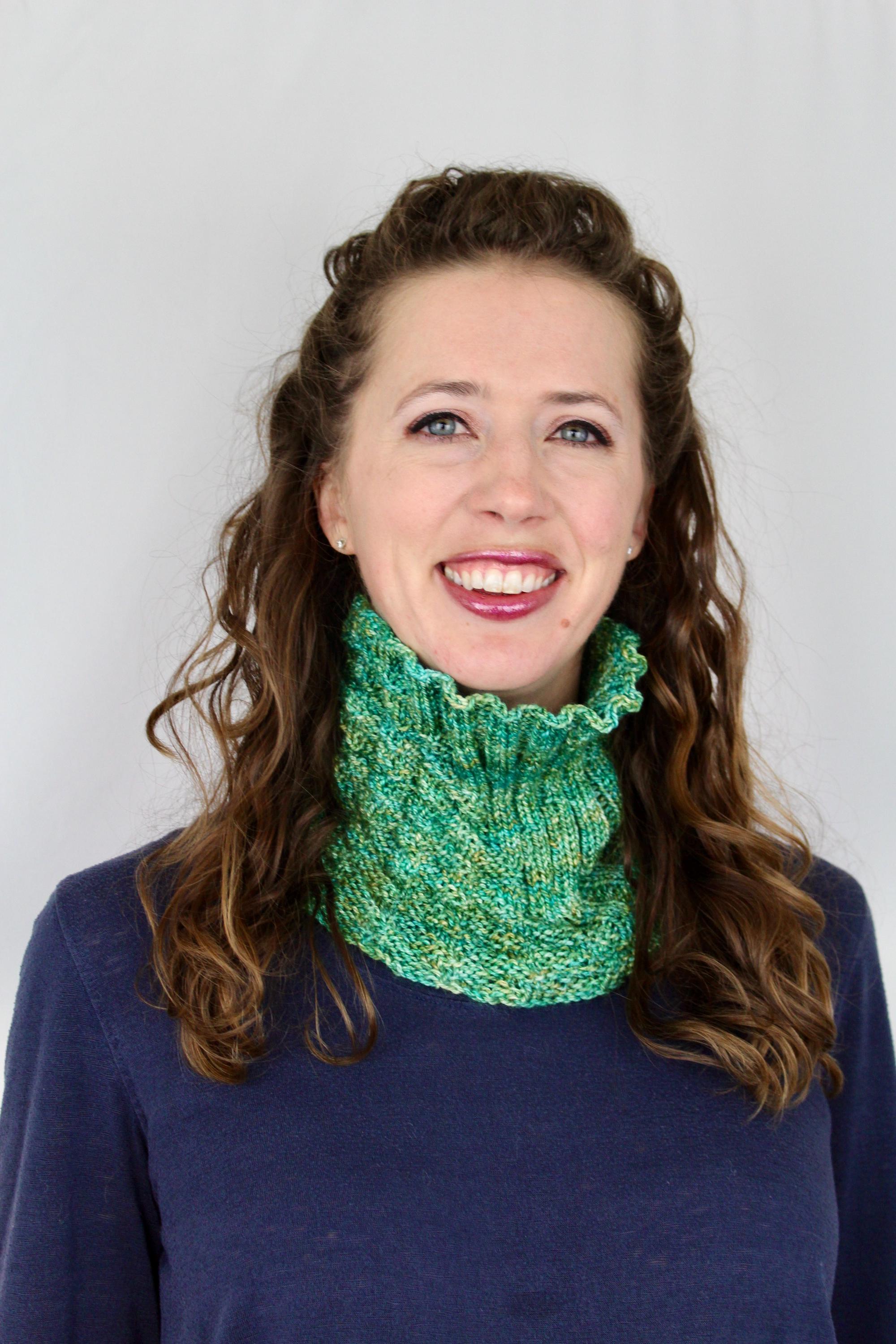 KNITTING PATTERN | Easy Knit Cowl for Beginners | Single Skein Sport or ...
