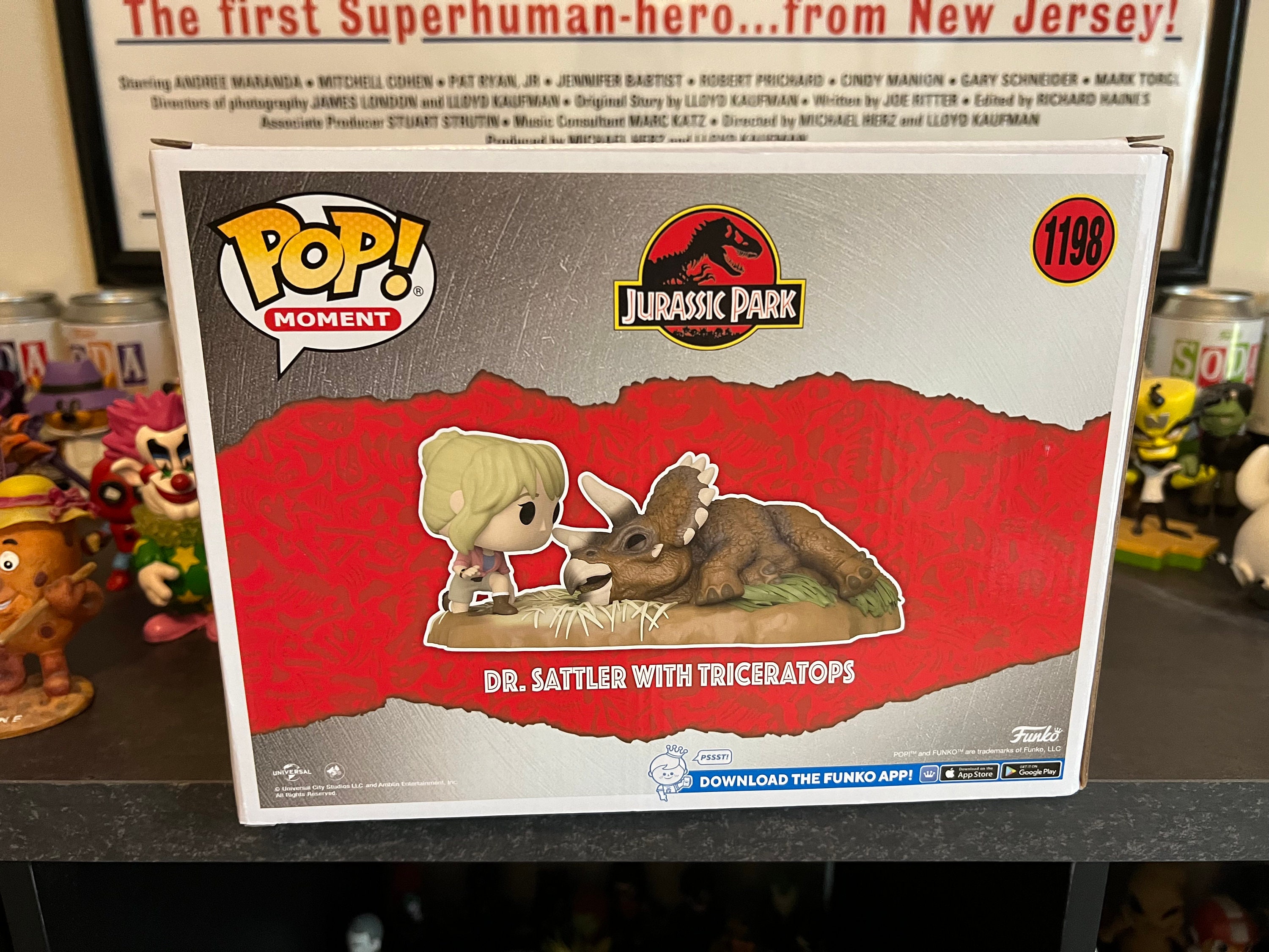 ファンコ ポップ 『ジュラシック・パーク』 サトラー博士 w/トリケラトプス Amazon.com: Dr. Sattler Funko Jurassic Park POP! Moment