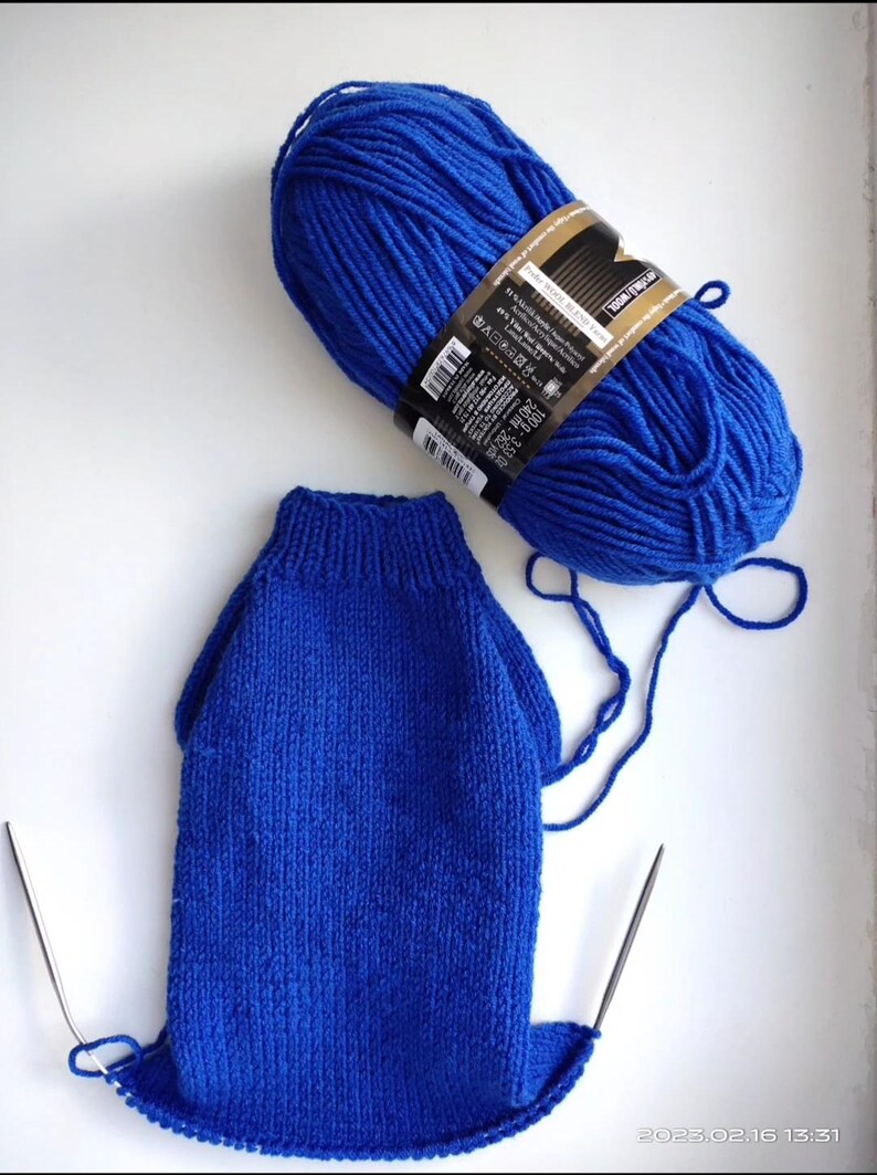 Knitting Pattern Cat Sweater Raglan,diy Project,dog Sweater Pattern