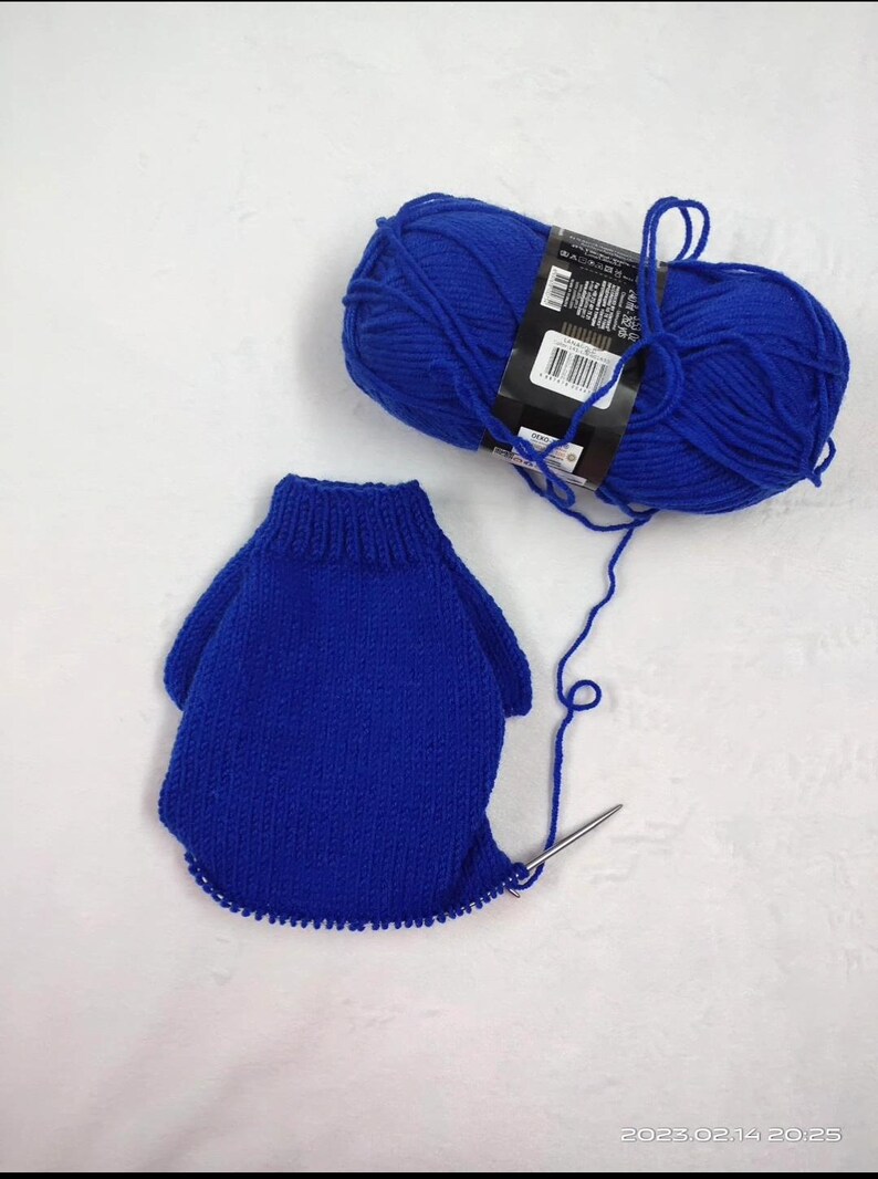 Knitting Pattern Cat Sweater Raglan,diy Project,dog Sweater Pattern