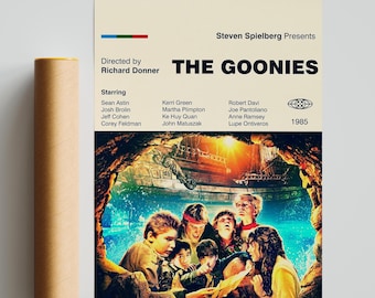 THE GOONIES - Poster del film - Arte stampata - Arte digitale - Arte murale - Arte moderna di metà secolo - Stampa del film - Arredamento per la casa